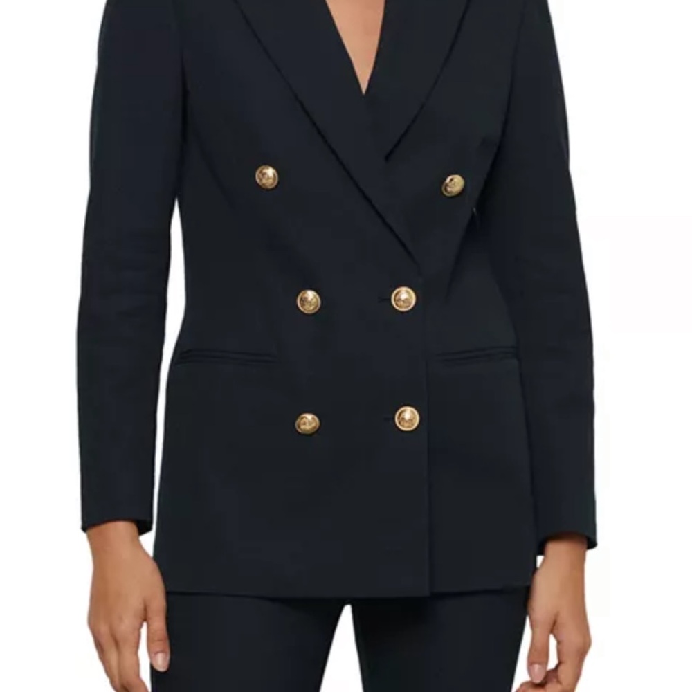 Derek Lam Crosby Black Double-Breasted Women's Blazer
